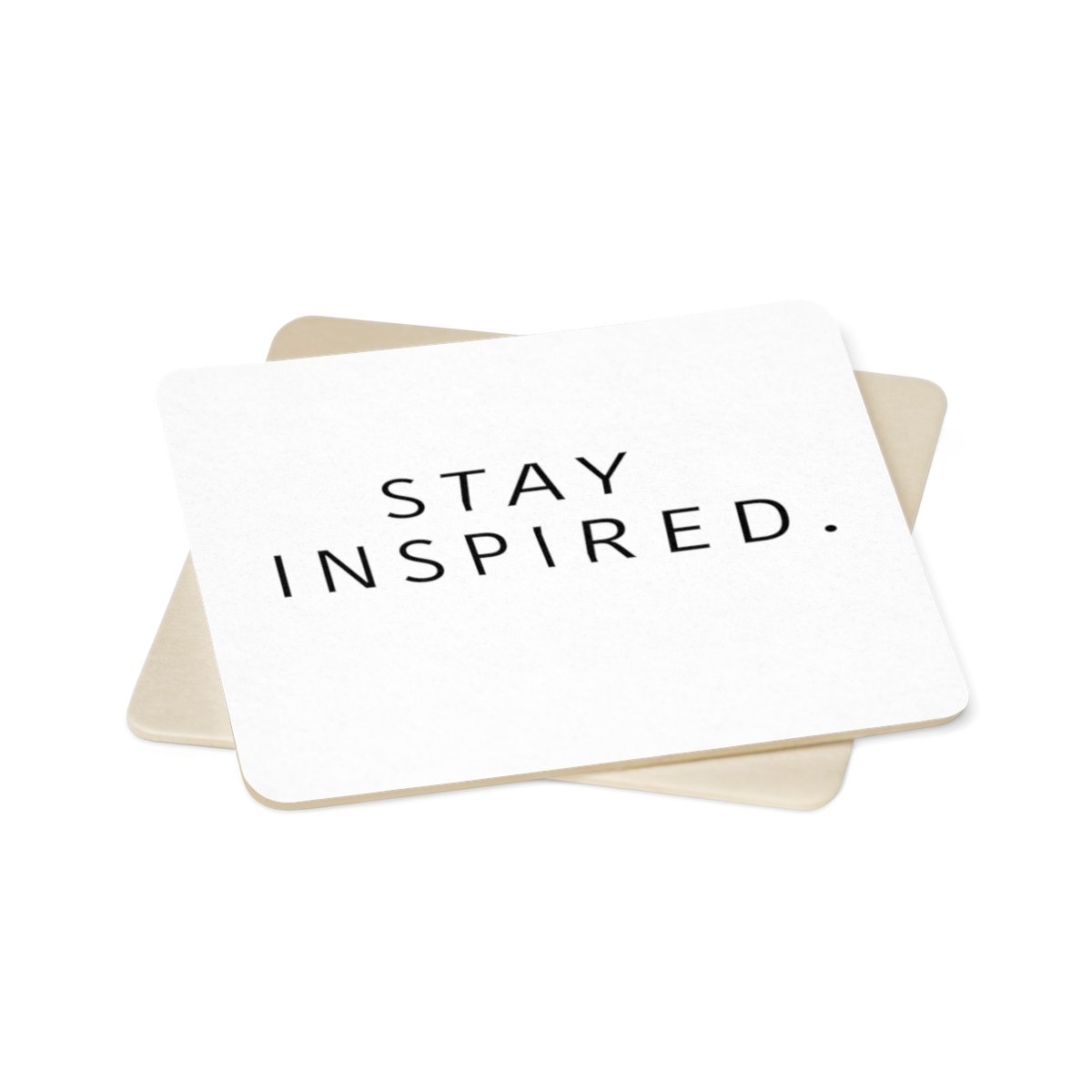 Stay Inspired. Paper Coaster Set - 6pcs 🍸