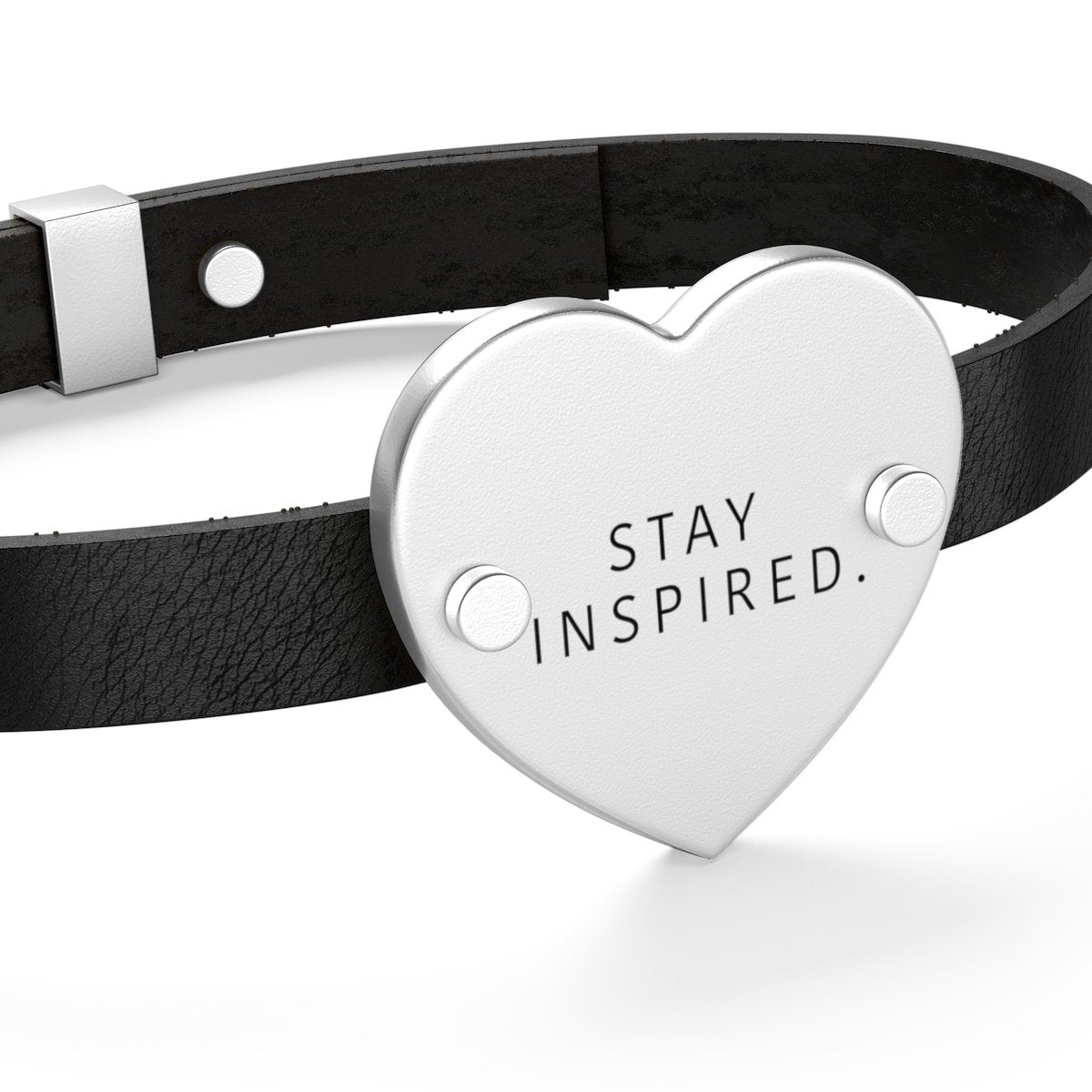 Stay Inspired. Leather Bracelet ๐