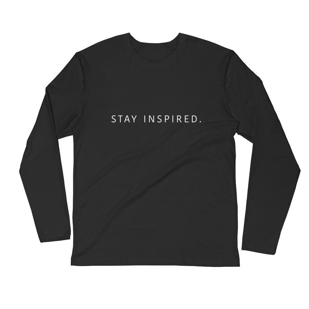 Stay Inspired. Men Fitted Long Sleeve π