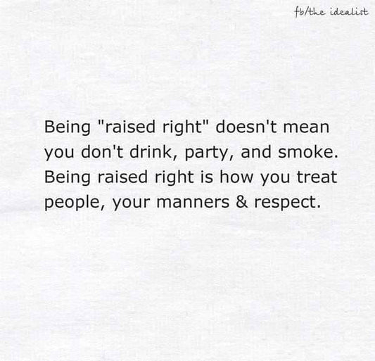 Manners & respect 💜🙏