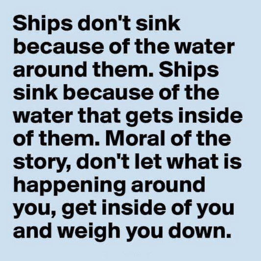Ships don't sink 🙏💜