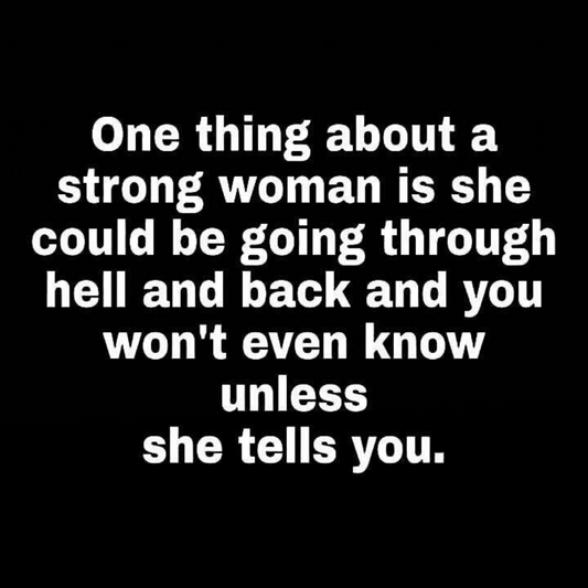 A strong woman 💜🙏