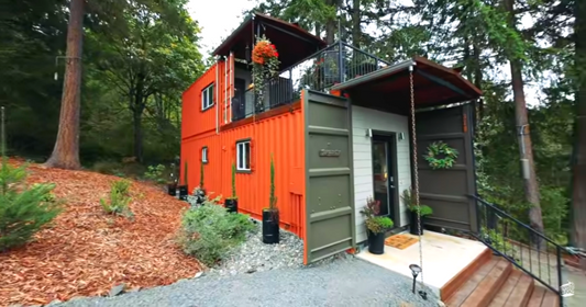 Couple Stack One Shipping Container On Top Of Another To Create Gorgeous Home