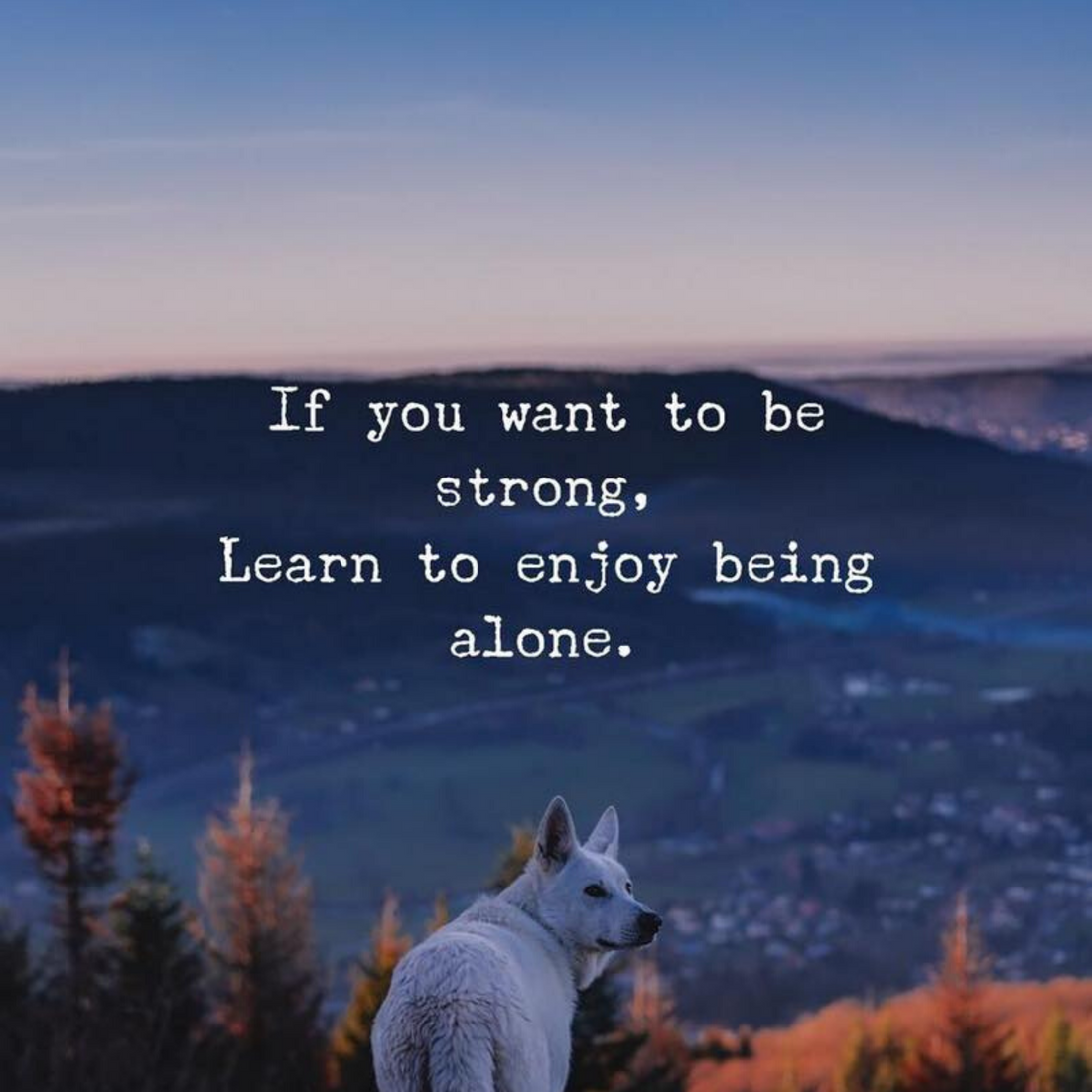 Being alone 💜🙏