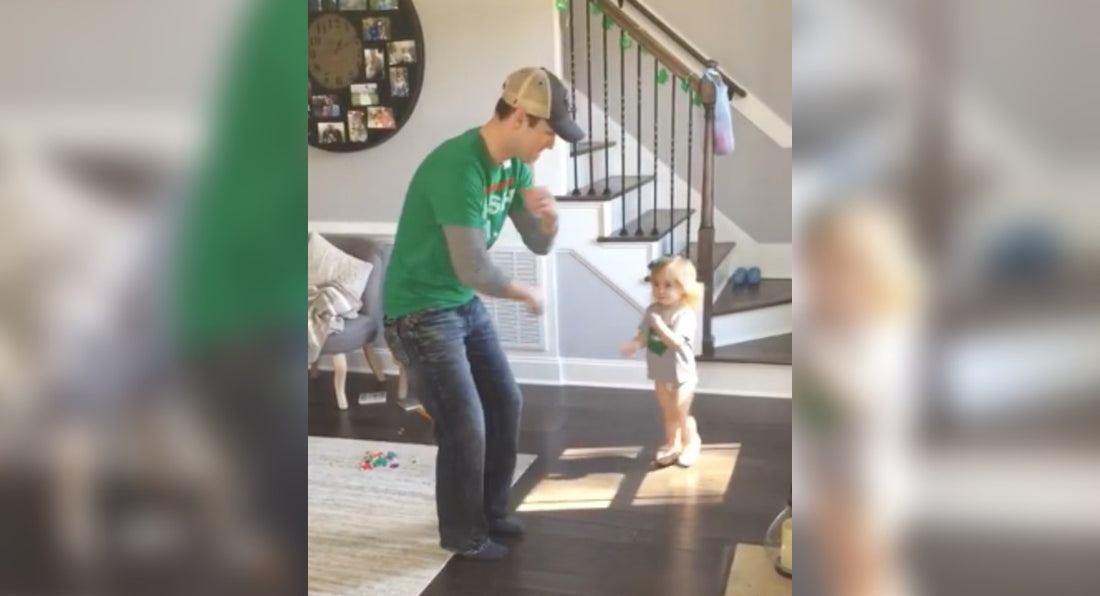 Toddler Teaches Dad How To Do Her Favorite Irish Dance