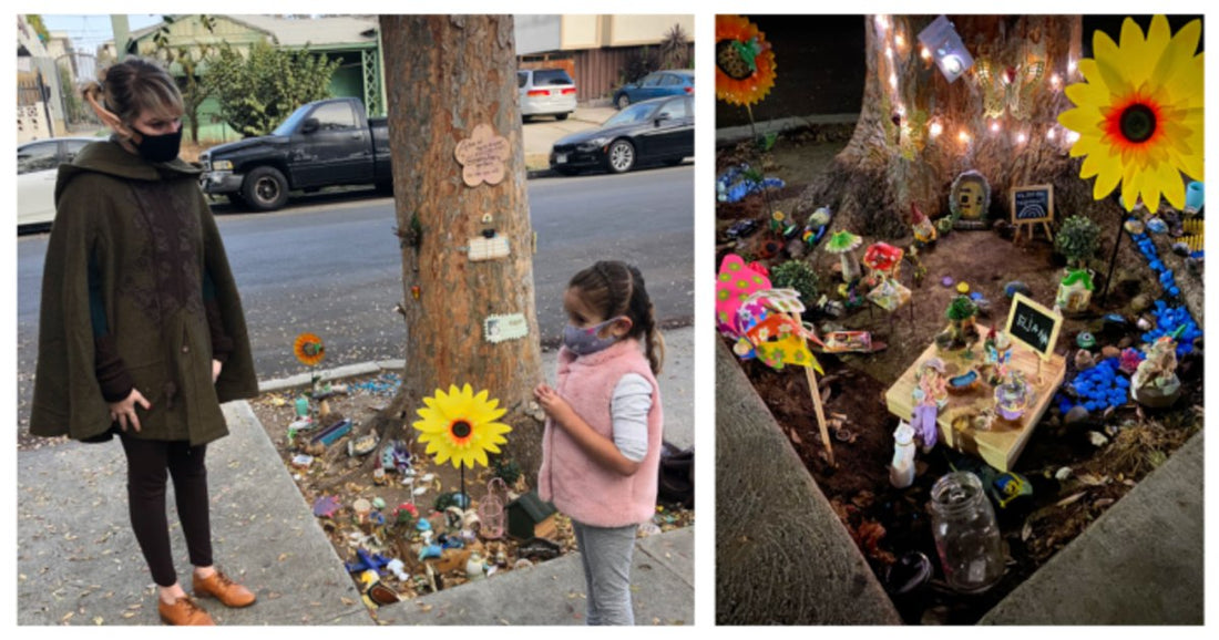 Lonely Little Girl Creates Fairy Garden In Her Neighborhood Not Expecting To Attract A 'Real' Fairy
