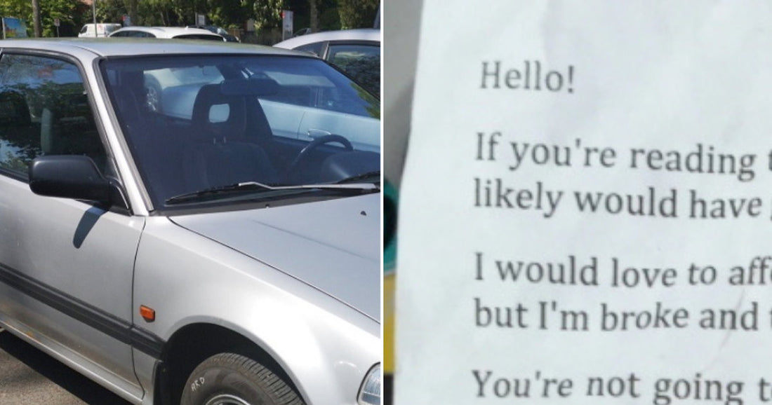 Woman Leaves Hilarious Note In Glovebox For Thief Stealing Her Car