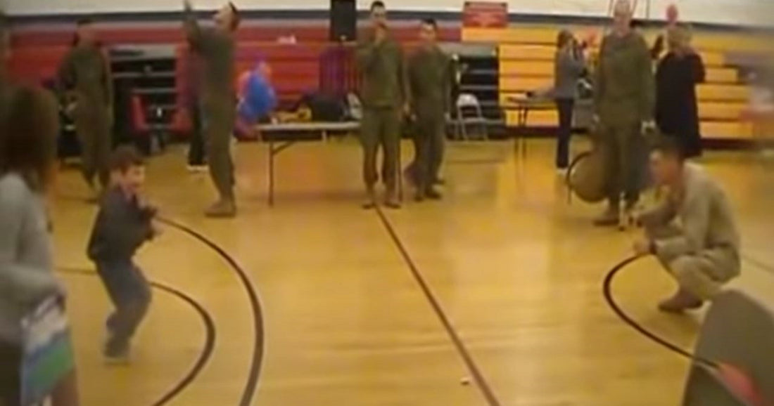 Doctors Said Boy With Cerebral Palsy Would Never Walk, Against All Odds He Walks To Marine Dad