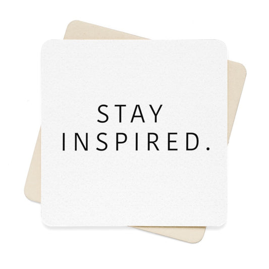 Stay Inspired. Paper Coaster Set - 6pcs 🍸