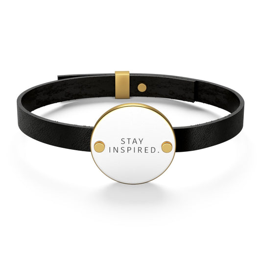 Stay Inspired. Leather Bracelet 💍