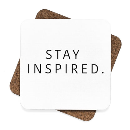 Stay Inspired. Hardboard Coaster Set - 4pcs 🍸